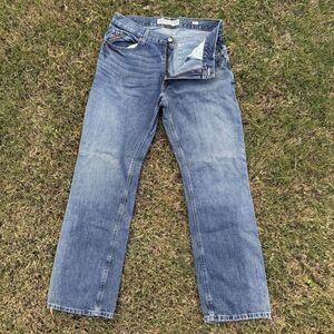 Ariat Relaxed Boot Cut M4 Blue Denim Jeans Mens 33 x 34